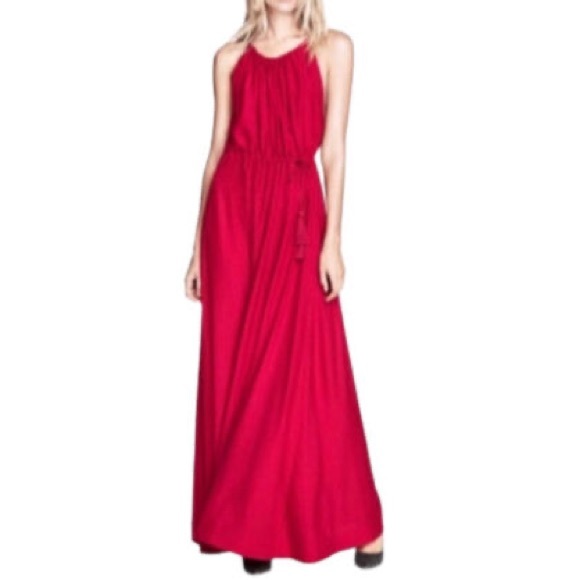 Armani Exchange Dresses & Skirts - Armani Exchange Red Maxi Dress with Belt